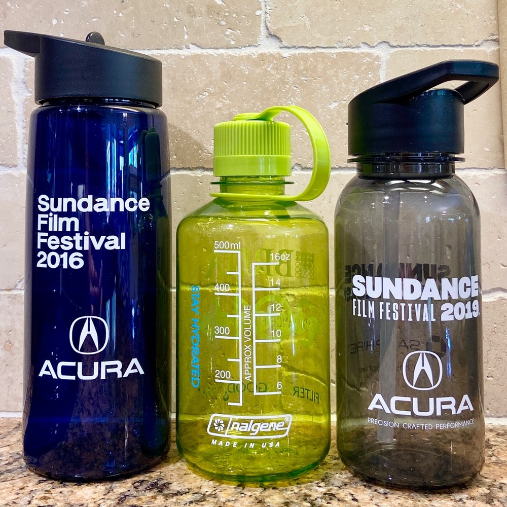 Sundance Film Festival Souvenir Water Bottles - 3 - 2014, 2016, & 2019 Collector